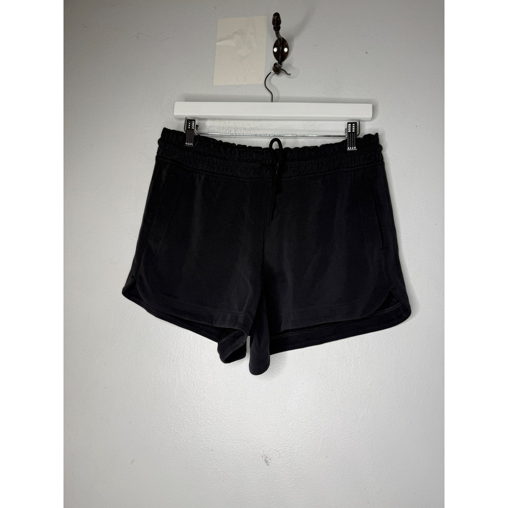 Athleta Black Tencel Modal Active Shorts Drawstring Waist size medium